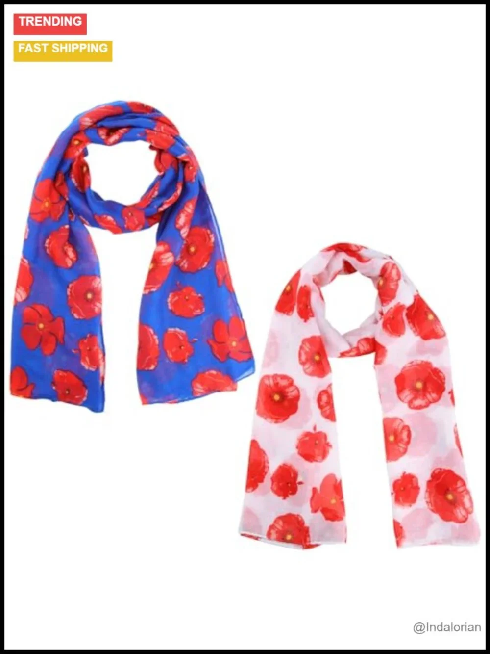 Lightweight Voile Floral Shawl Wrap Fashion Scarf